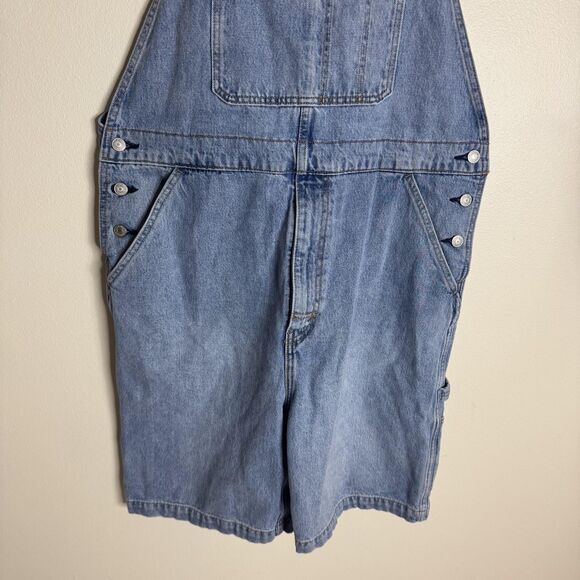 Levi's Overalls Mens Large Blue Denim Bib Shortalls Carpenter Utility Work - Picture 4 of 16